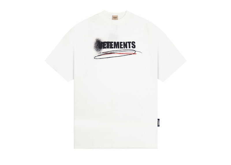 Vetements Sprayed Stencil T-Shirt White
