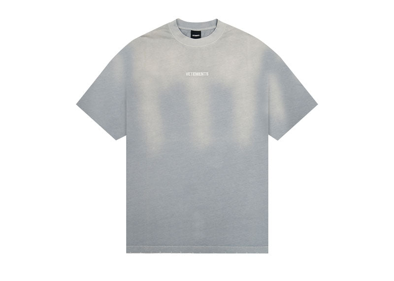 Vetements Small Logo T-Shirt Washed Grey
