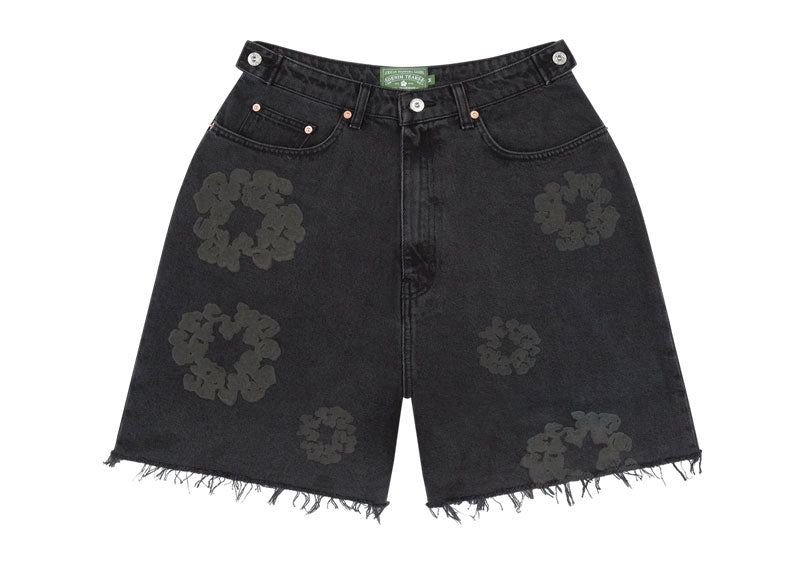 Denim Tears Mono Wreath Denim Short Black