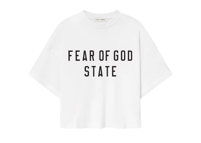 Fear of God Essentials Boxy T-Shirt Cloud White