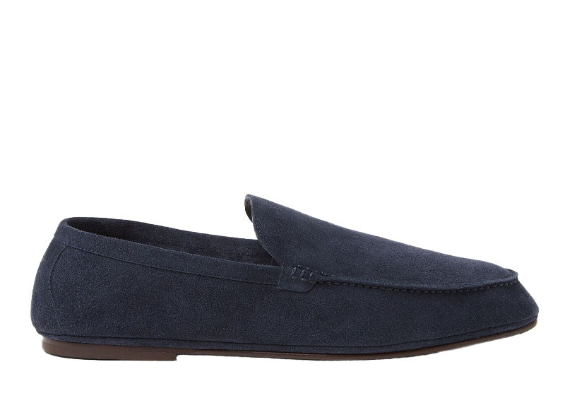 Loro Piana Summer Anton Loafer Suede Dark Blue Abyss