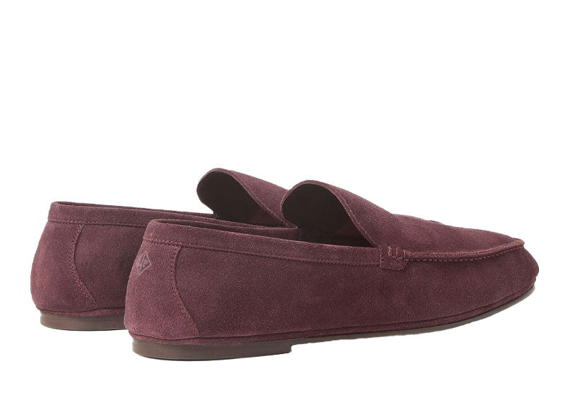 Loro Piana Summer Anton Loafer Suede Grape Fruit