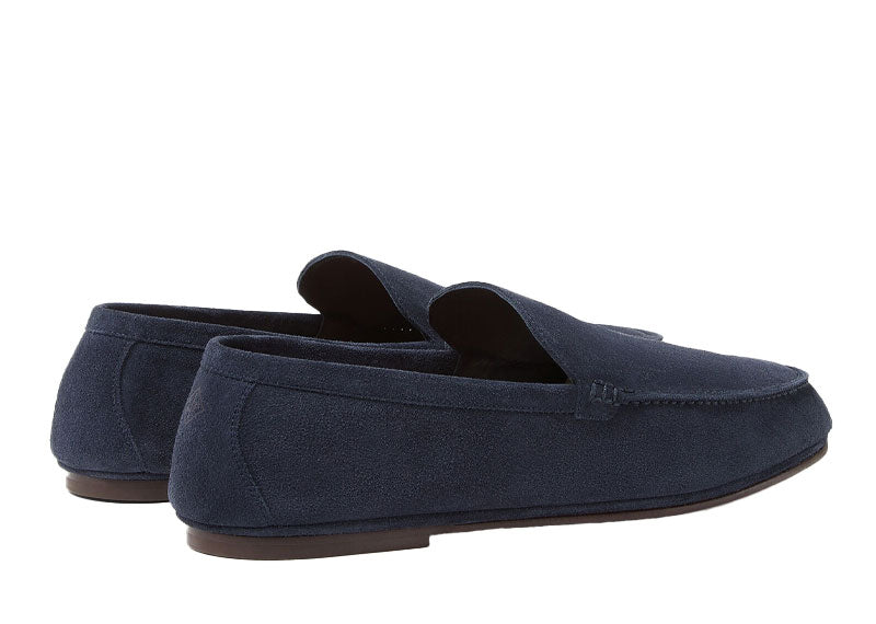 Loro Piana Summer Anton Loafer Suede Dark Blue Abyss