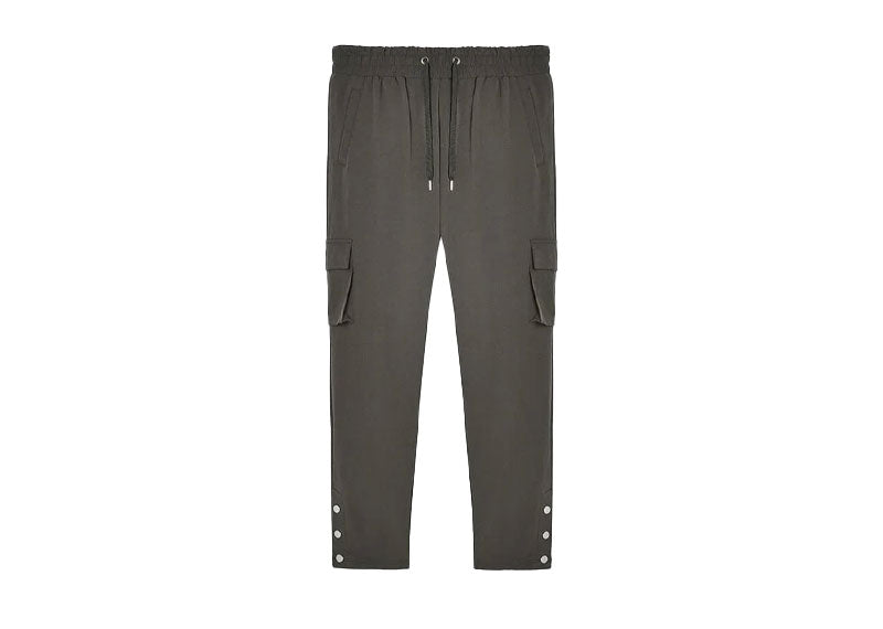 Maniere De Voir Cargo Popper Pants Dark Green