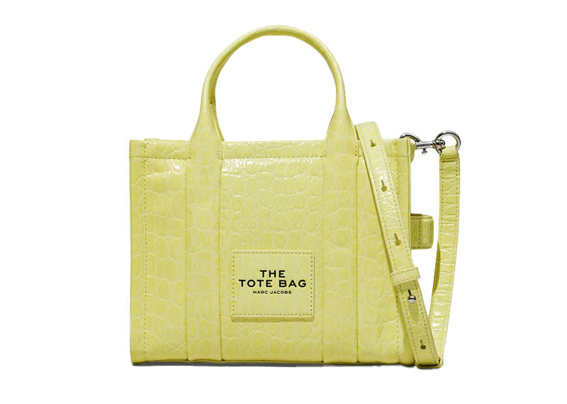 Marc Jacobs 'The Croc-Embossed Small' Tote Tender Yellow