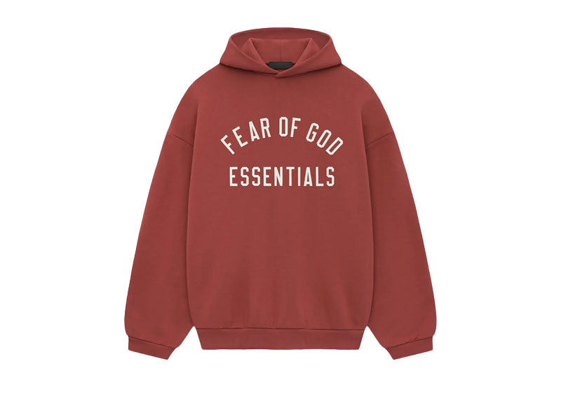 Fear of God Essentials Fleece Hoodie Crimson