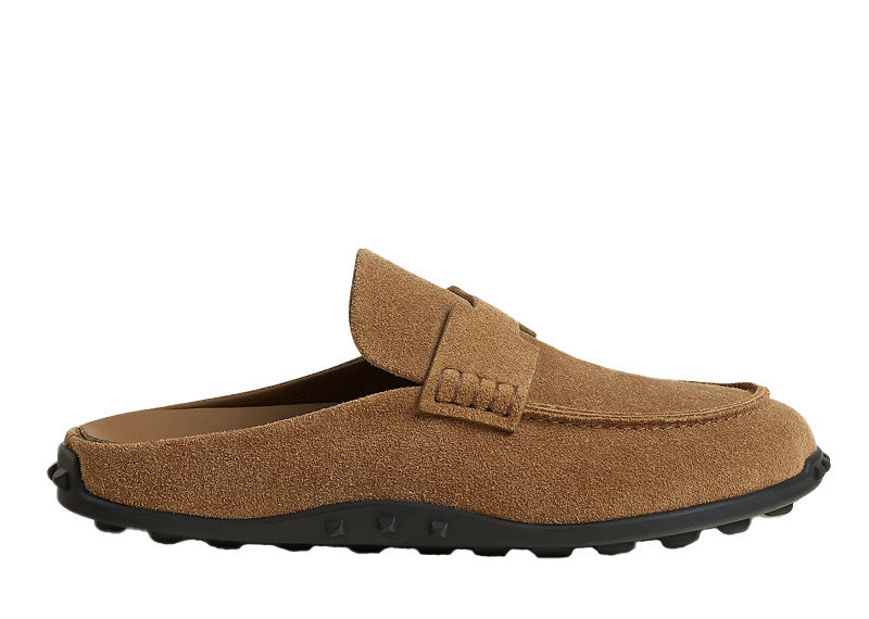 Hermes Mix Mule Brun Fume