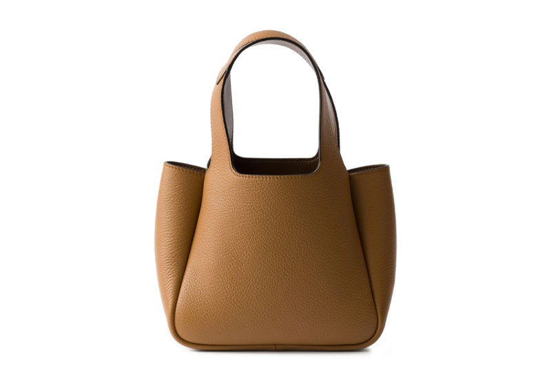 Prada Leather Mini Tote Bag Brown
