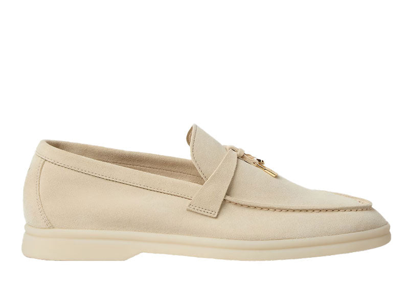 Loro Piana Summer Charms Walk Loafer Suede Baby Cashmere