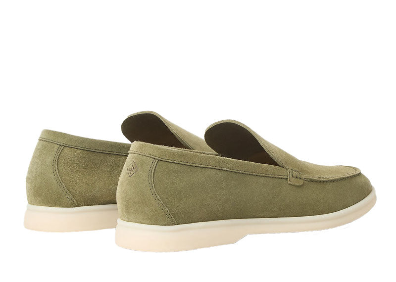Loro Piana Summer Walk Loafer Suede Verde Acqua