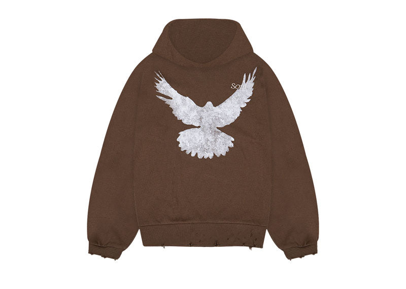 SOUL x Chiefs of Angels Dove Waffle Hoodie Shitake (AW25)
