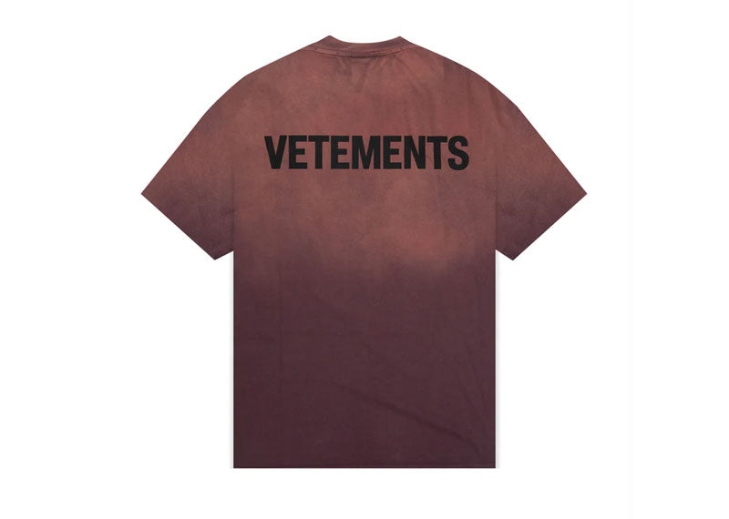 Vetements Genesis T-Shirt Washed Maroon