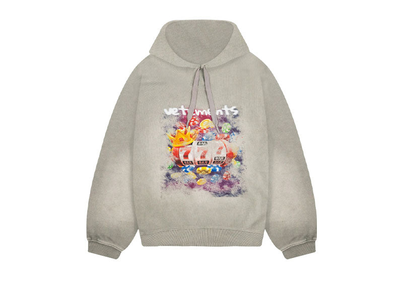 Vetements Jackpot Hoodie Grey