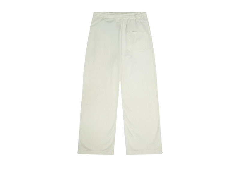 Vetements Blackletter Logo Wide Leg Sweatpants Cream