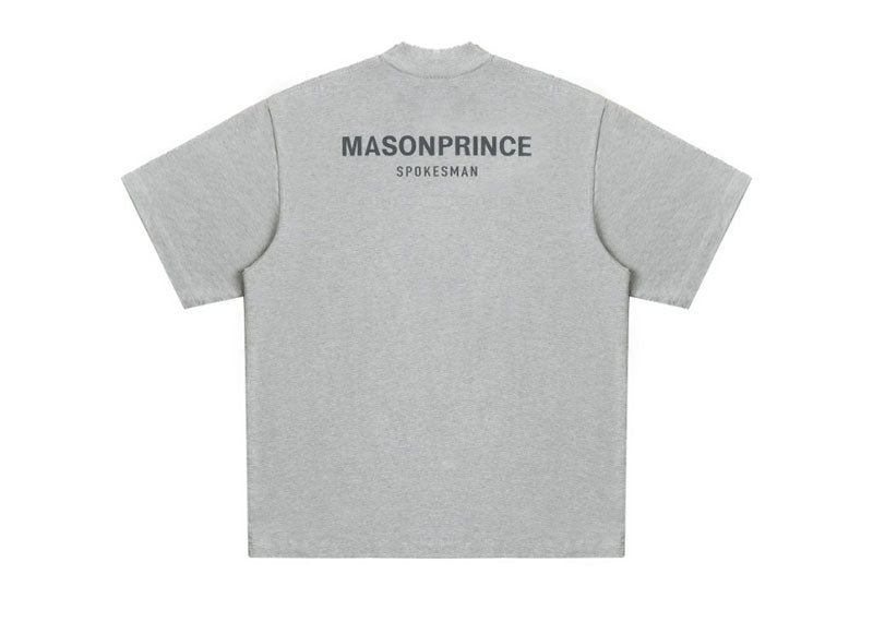 MASONPRINCE Spokeman 3M Reflective Short Sleeve T-Shirt Heather Grey