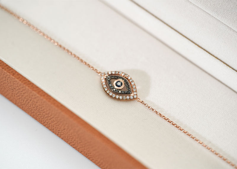 SOUL Occhio Rosa 9ct Rose Gold Bracelet