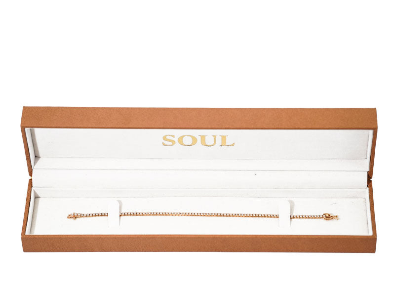 SOUL Rosa Grande Tennis 18ct Rose Gold Bracelet