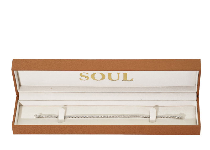 SOUL Bianca Royale Tennis 9ct White Gold Bracelet