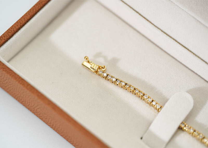 SOUL Luce Royale Tennis 9ct Yellow Gold Bracelet