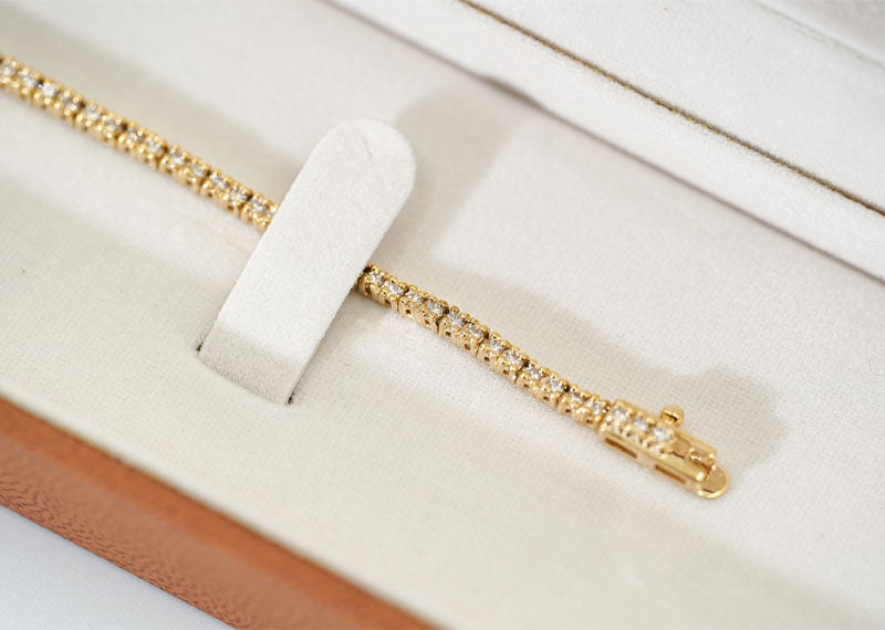 SOUL Luce Royale Tennis 9ct Yellow Gold Bracelet