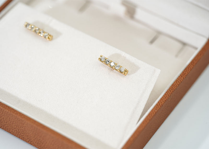 SOUL Linea Stud 9ct Yellow Gold Earrings