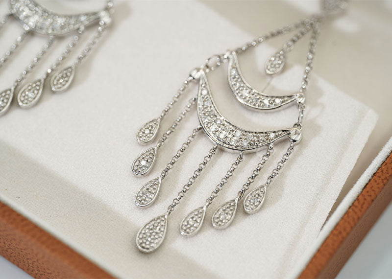 SOUL Sogno Bianca 9ct White Gold Earrings