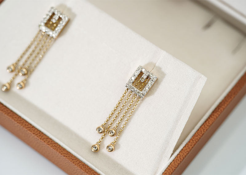 SOUL Milano Drop 9ct Yellow Gold Earrings