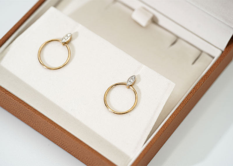 SOUL Mandorla 9ct Yellow Gold Earrings