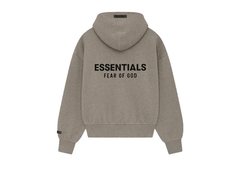 Fear of God Essentials Classic Fleece Zip-Up Hoodie Homestead Heather