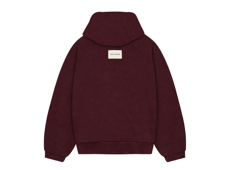 SOUL Premium Waffle Hoodie Fig (AW25)