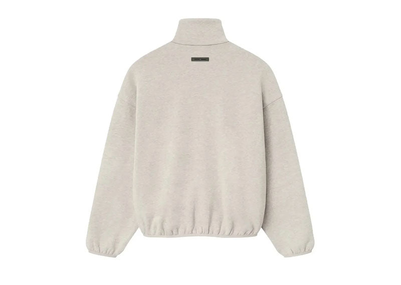 Fear of God Essentials Modern Fleece Piping Track Jacket Heather Stone/Cloud White