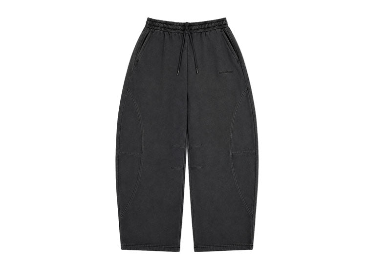 MASONPRINCE Layered Free Paint Body 2.0 Double-Layer Design Loose Fit Suit Sweatpants Washed Black