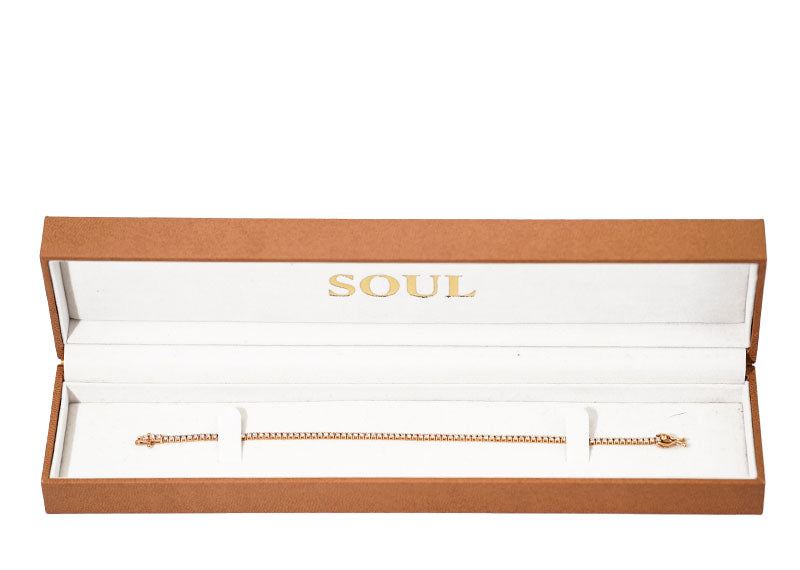 SOUL Rosa Tennis 18ct Rose Gold Bracelet