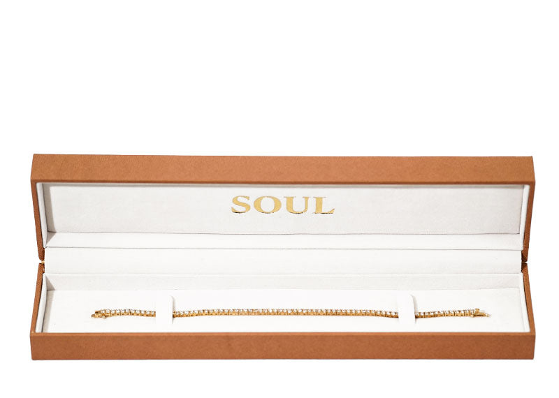 SOUL Luce Grande Tennis 9ct Yellow Gold Bracelet