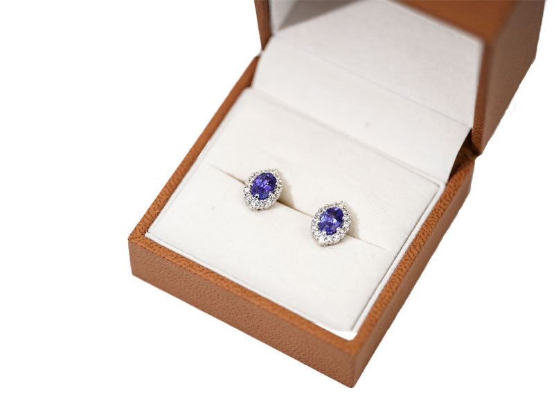 SOUL Azzura Stud 18ct White Gold Earrings