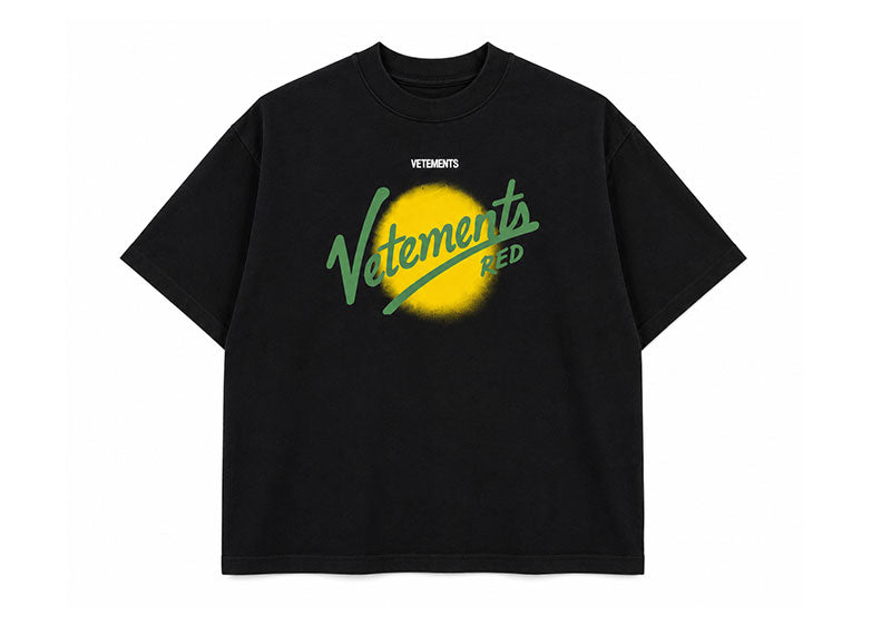 Vetements Golden Hour Reversable T-Shirt Black