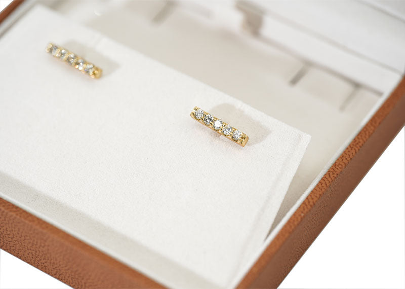 SOUL Linea Stud 9ct Yellow Gold Earrings
