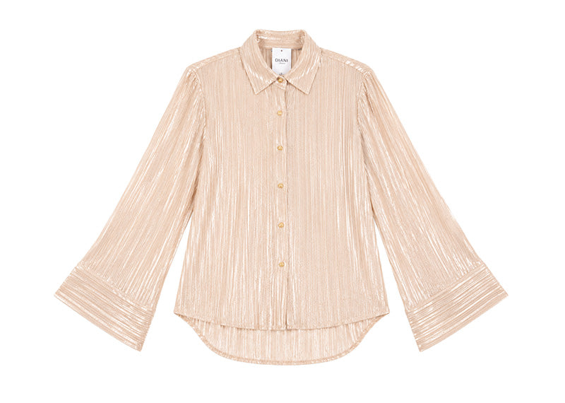 Diane Paris Anastasia Shirt Nude Plisse