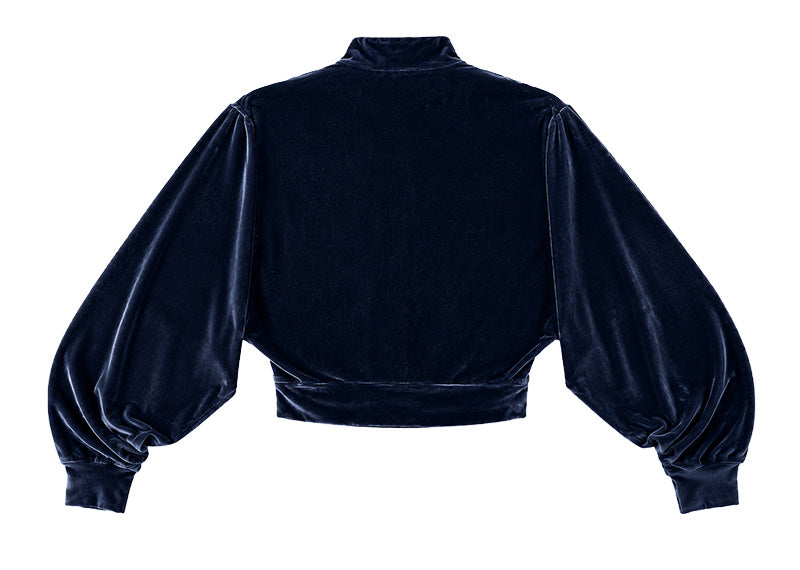 Diane Paris Kimono Top Navy Velvet