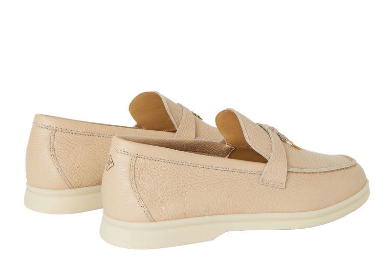 Loro Piana Summer Charms Walk Deerskin Natural Light Camel