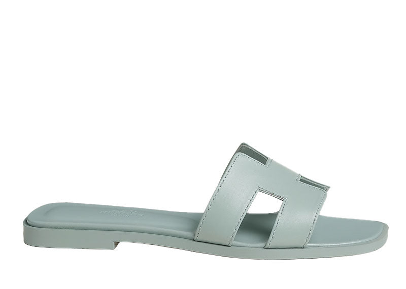 Hermes Oran Sandal Vert Embrun