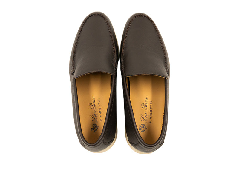 Loro Piana Summer Walk Deerskin Very Dark Brown