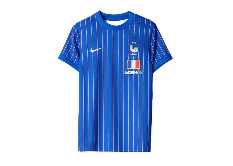 Nike x Jacquemus x France Pre Match Jersey Blue Stripe