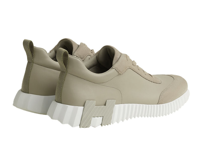 Hermes Bouncing Sneaker Chevre Velours Beige Esquisse