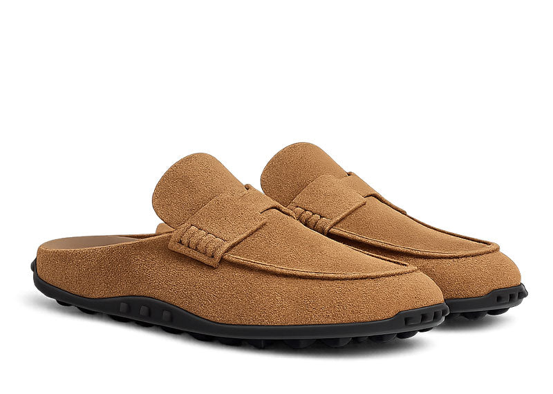 Hermes Mix Mule Brun Fume