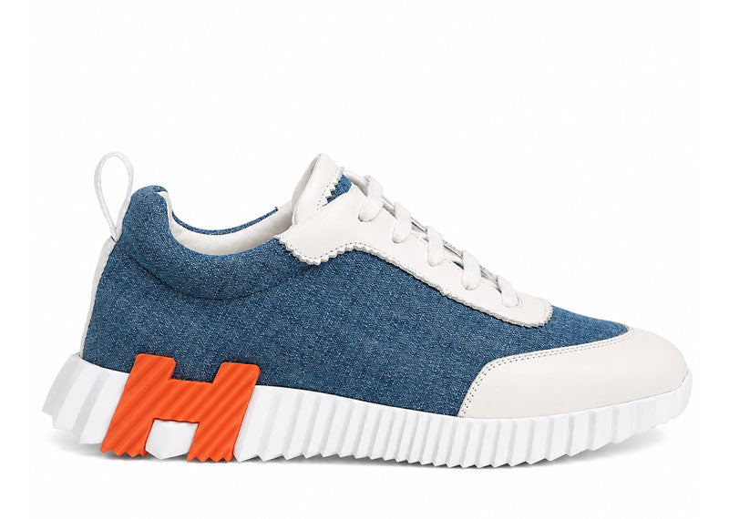 Hermes Bouncing Sneaker Bleu Clair Blanc
