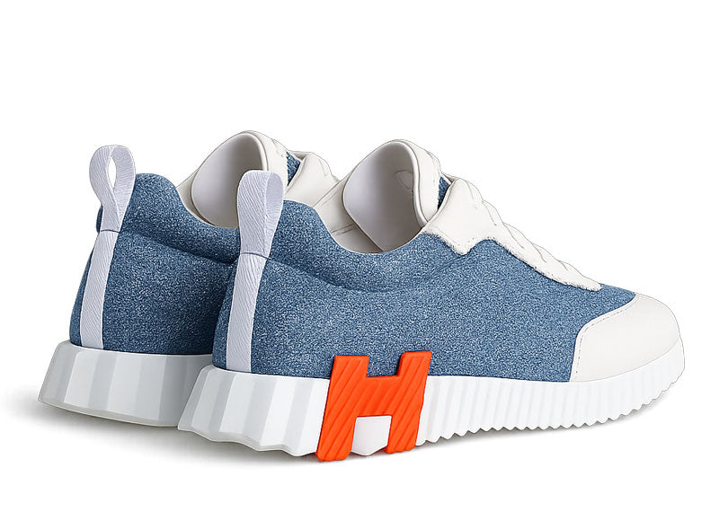 Hermes Bouncing Sneaker Bleu Clair Blanc