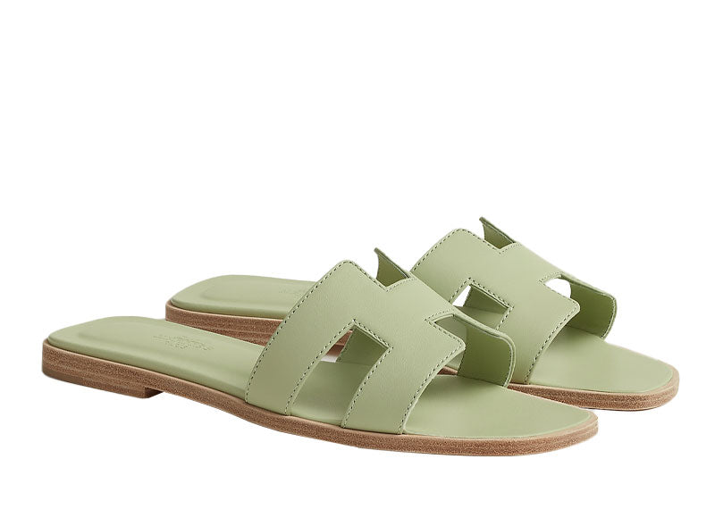 Hermes Oran Sandal Vert De Mer
