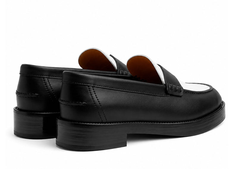 Hermes Hour Loafer Noir/Blanc