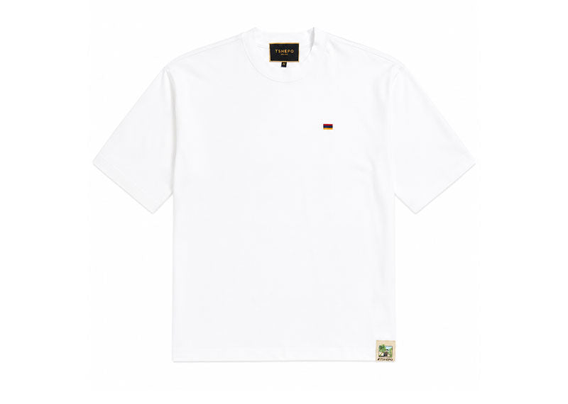 TSHEPO Mini Flag Oversized T-Shirt White